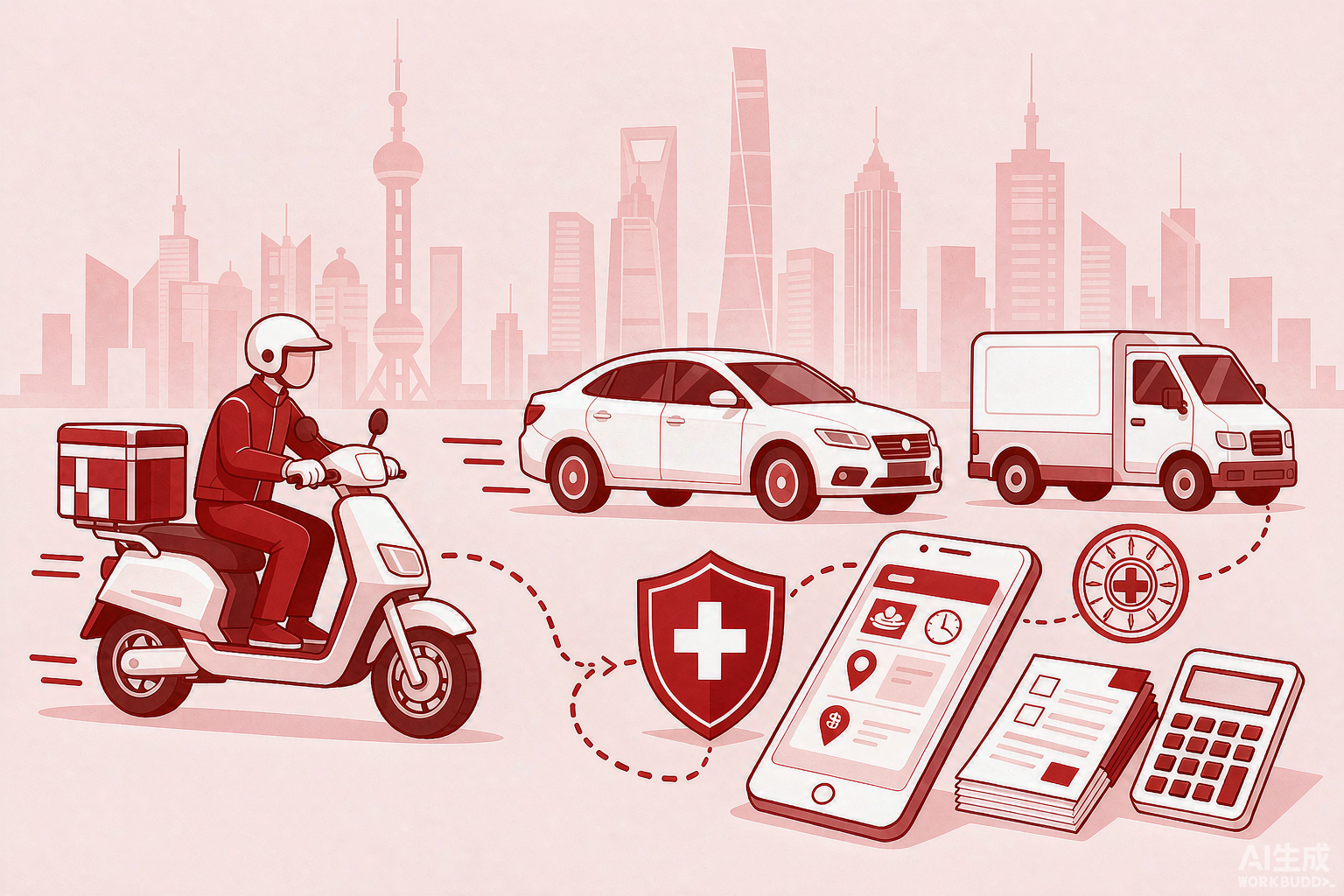 骑手司机受伤怎么赔?2026 上海新就业形态职业伤害保障:25 家平台已覆盖、个人不缴费、按单 0.01—0.18 元,中小平台年内全纳入,6 个要点一次讲清